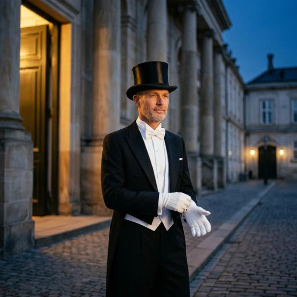 Chapeau claque til kjole og hvidt