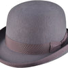 Bowler Hat i Uldfilt – Edmund i grå – bowler hat set forfra