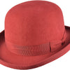 Bowler Hat i Uldfilt – Edmund i bordeaux – bowler hat set forfra