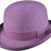 Bowler Hat i Uldfilt – Edmund i lilla – bowler hat set forfra