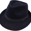 Trilby Hat i Uldfilt – Hansi i sort – trilby hat set forfra