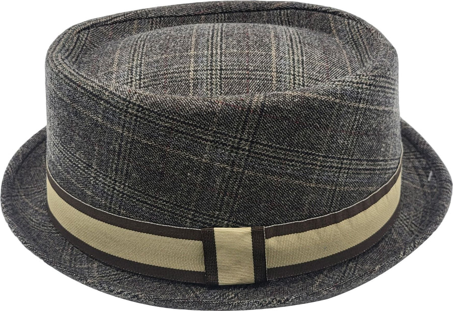 Pork Pie Hat i Uld – Adrian – pork pie hat set fra siden