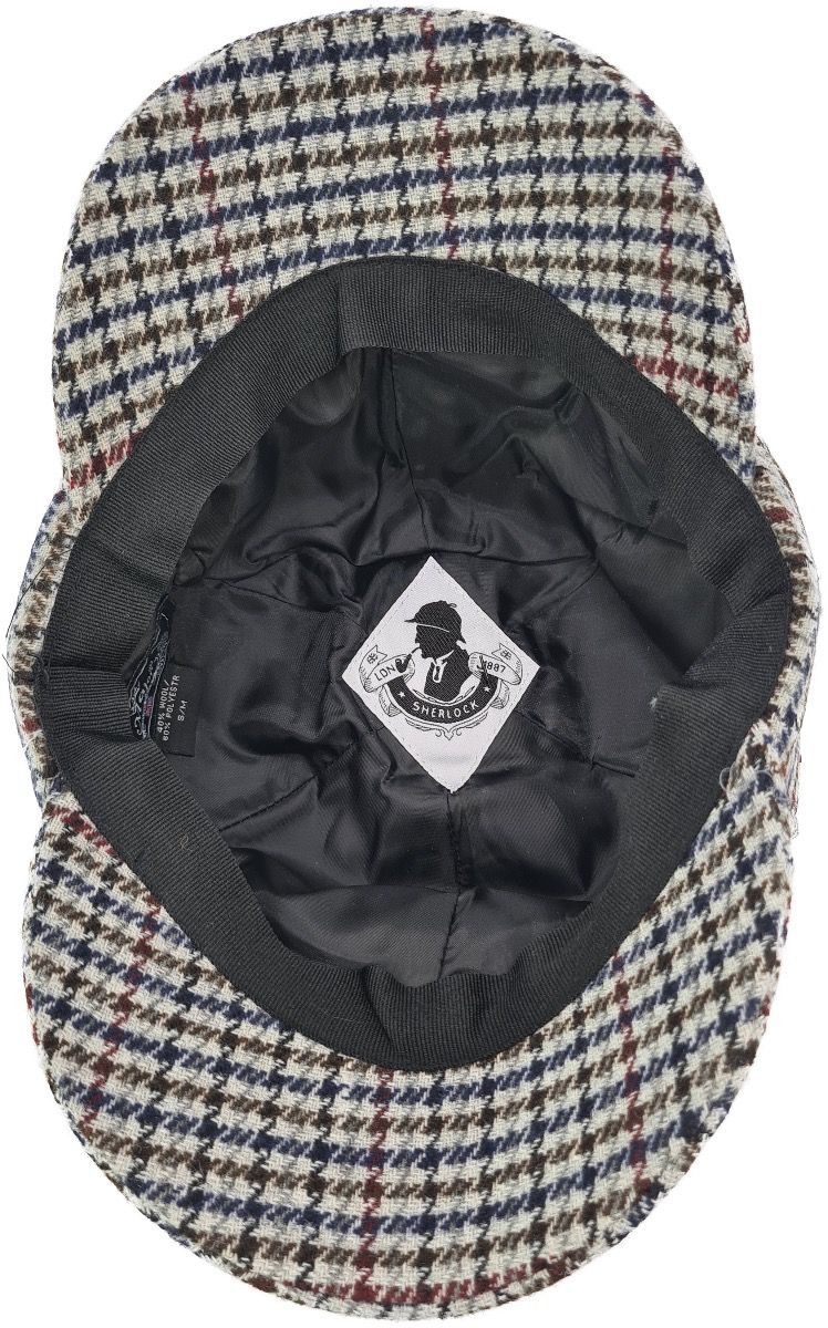 Deerstalker i Tweed – Lys – deerstalker hat set fra siden
