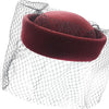 Pillbox Hat i Uld – Dianna – damehat detalje