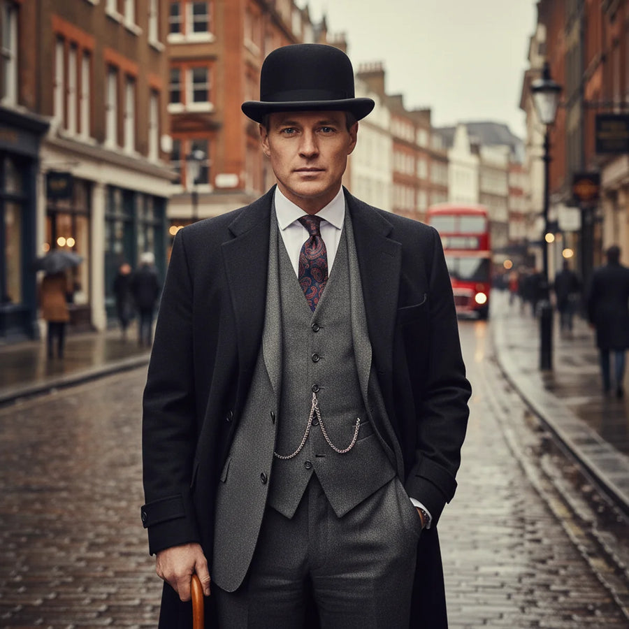 Bowler Hat i Uldfilt – Edmund livsstil – bowler hat båret af model