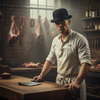 Bowler Hat i Uldfilt – Edmund – bowler hat detalje