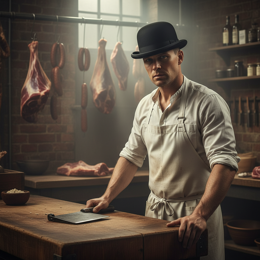 Bowler Hat i Uldfilt – Edmund – bowler hat detalje