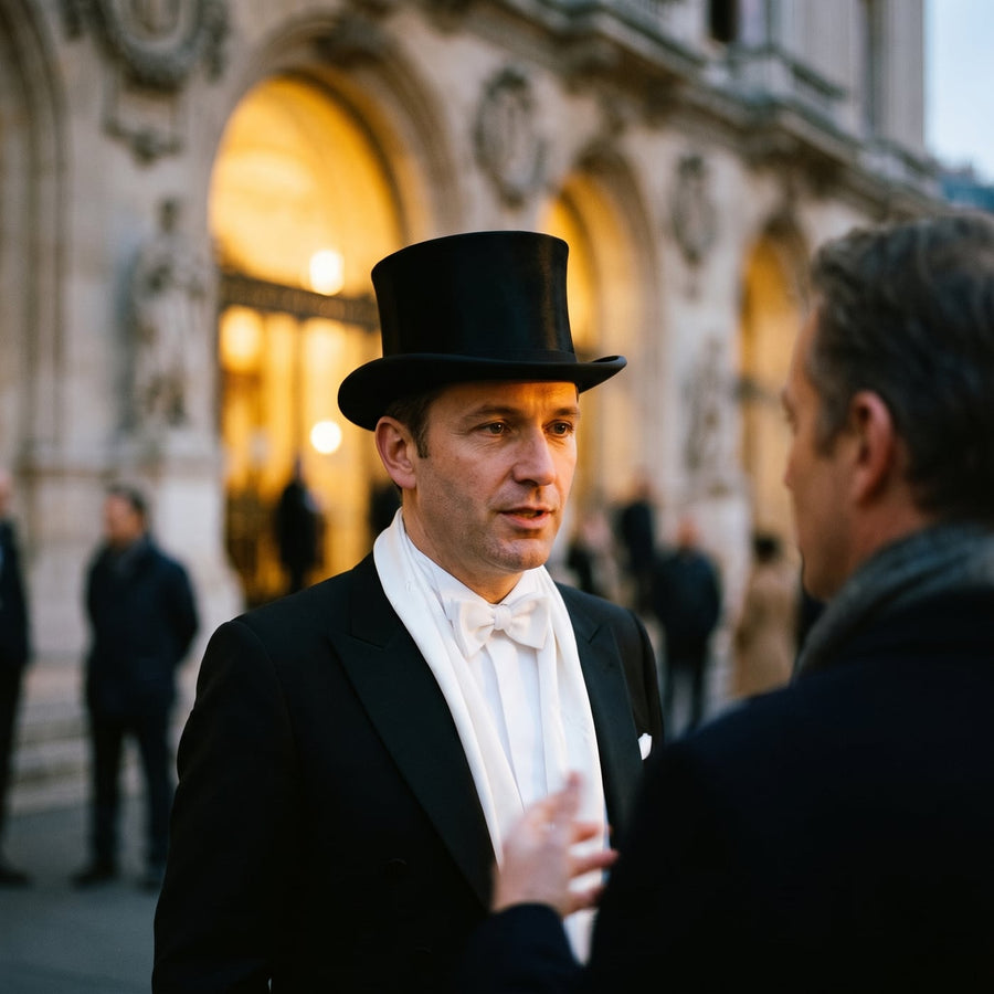 Høj hat – Chapeau Claque livsstil – mand i byen