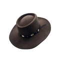 Cowboyhat i Uldfilt med rund puld — Billy The Kid