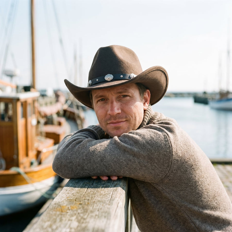 Cowboyhat – Jesse James livsstil – mand i det fri