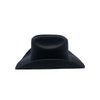 Cowboyhat i stiv uldfilt i sort set forfra