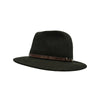 Fedora Hat i Uldfilt – Italia i jagtgrøn – fedora hat set skråt forfra