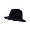 Fedora Hat i Uldfilt — Argentina Julio i sort – fedora hat set fra siden