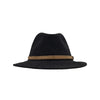 Fedora Hat med Læderbånd — Argentina Matador i antracit grå – fedora hat set forfra