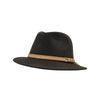 Fedora Hat med Læderbånd — Argentina Matador i brun – fedora hat set fra siden