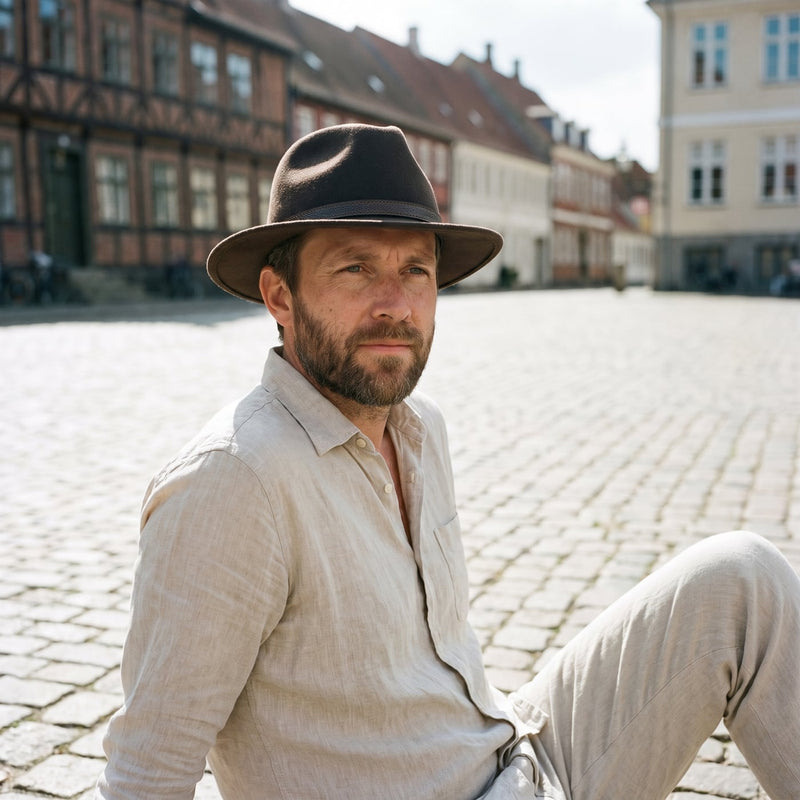 Fedora hat – Classica livsstil – mand på torvet