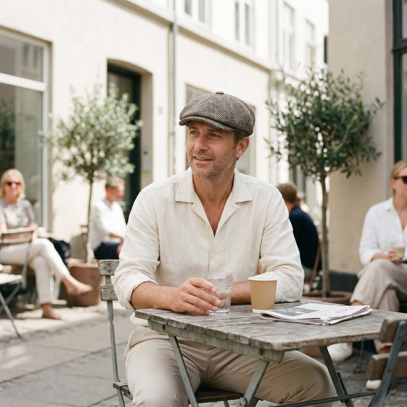 Newsboy – Mike livsstil – mand på café