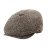 Newsboy Kasket i Brun uldblanding – Mike – newsboy kasket set forfra