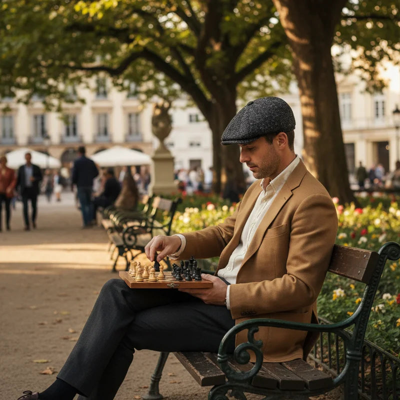 Newsboy Kasket i Uld – Charlie livsstil – newsboy kasket fra eftermiddag i byen