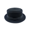 Pork Pie Hat i Uldfilt – Leonard i sort – set fra siden