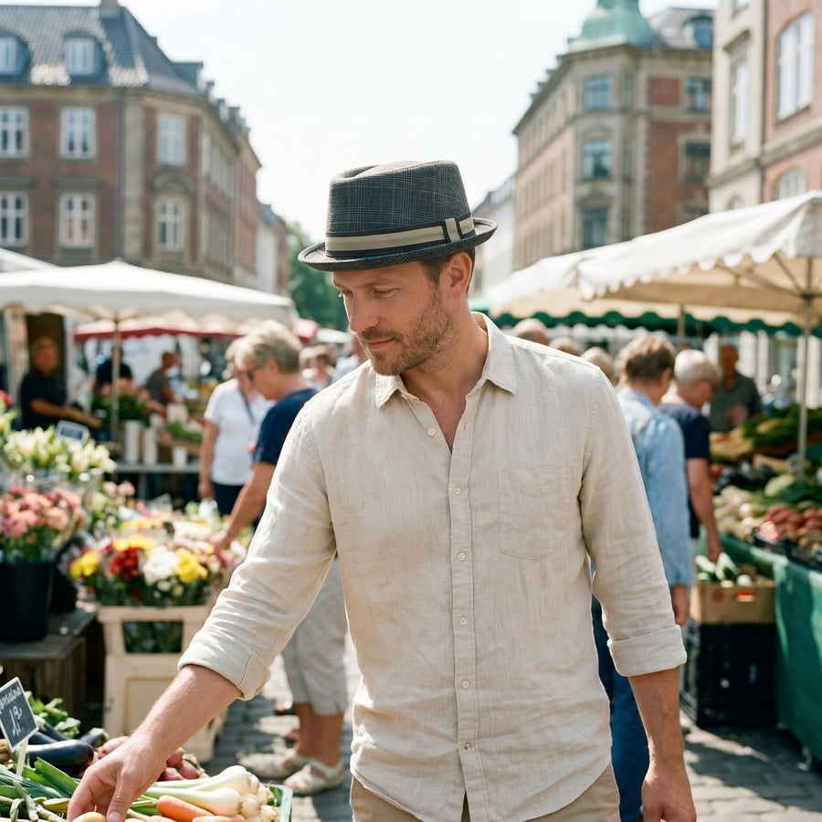 Pork pie hat – Adrian livsstil – mand i byen