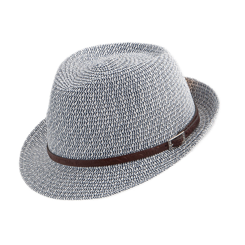 Trilby Hat i Papirstrå – Madrid – trilby hat set fra siden